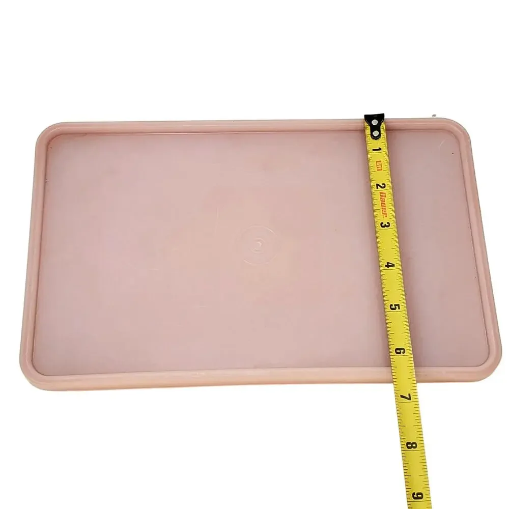 Vtg Tupperware Bacon Lunchmeat Keeper Container Pink 1292-8 Lid Vintage